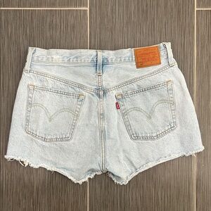 Levi’s 501 Light Blue Denim Shorts